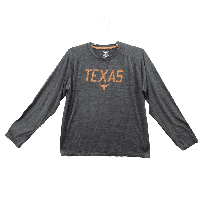 We Are Texas Men’s T-Shirt Size XL Gray 100% Polyester Long Sleeve Crew Neck