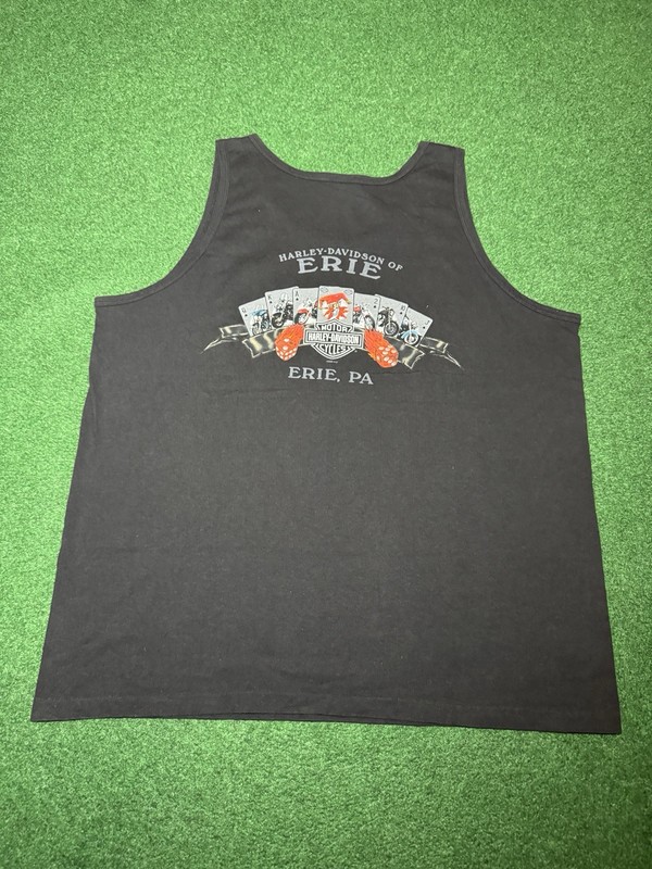 Harley Davidson Unleashed Tank Top Vintage 90s Sleeveless Biker Shirt Grunge gallery