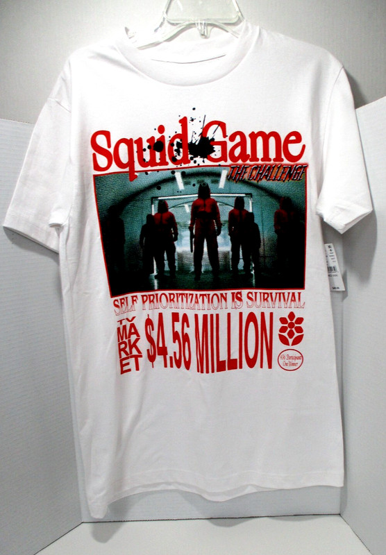 Netflix Squid Game Graphic T Shirt Mens Medium Pop Culture TV Show