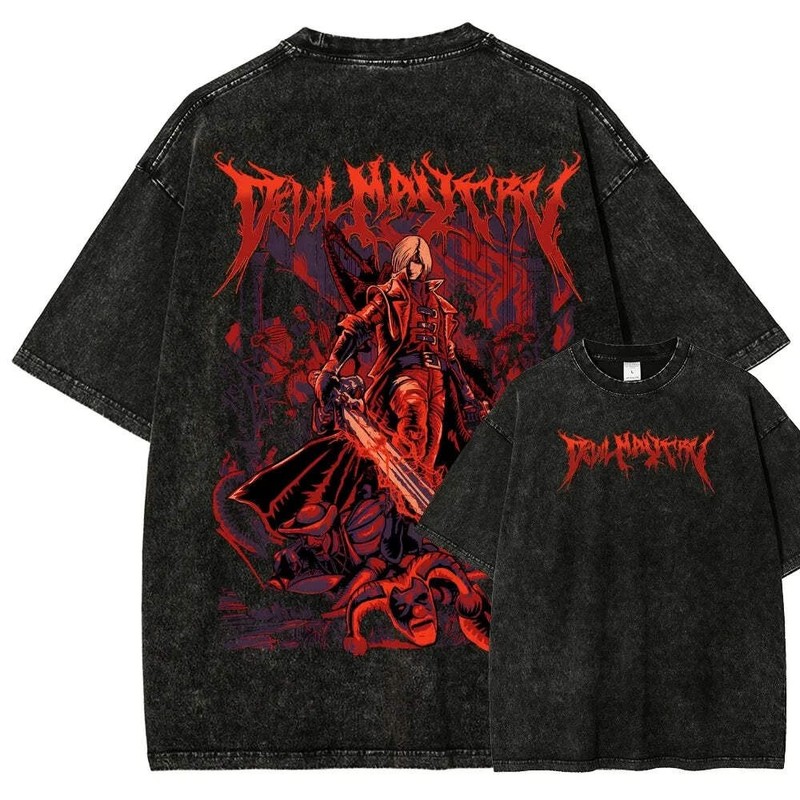 Classic Retro Game Devil May Cry Hot Sale Peripherals Print T-shirt Men Women Ne