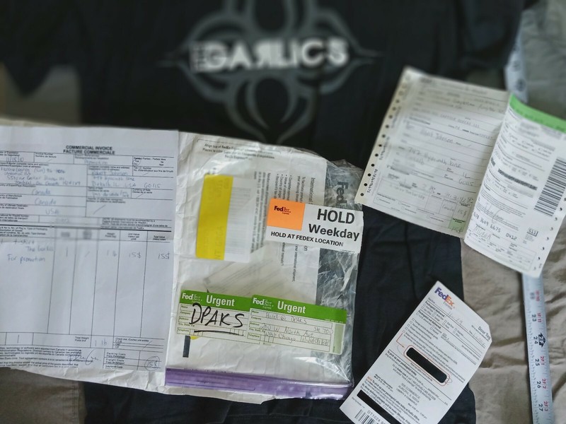 The Garlics Black T Shirt Very Rare! Look at Pictures to See Why! Collection!
