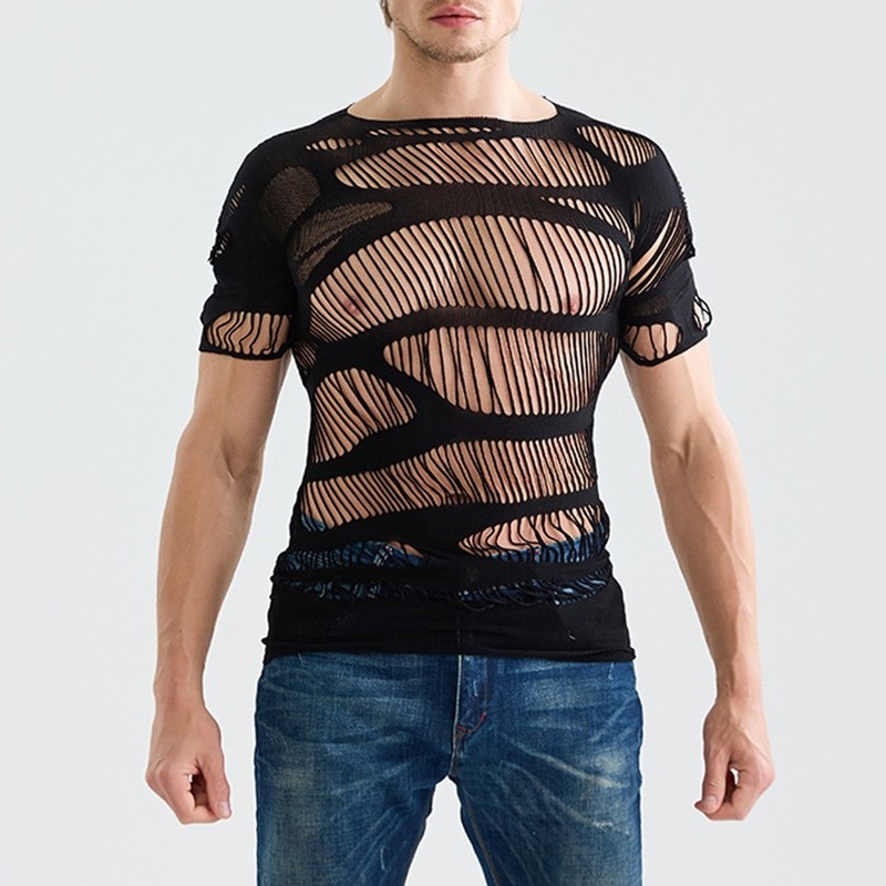 Men Mesh Tops Brand New Condition Comfortable Fit Polyester Spandex Blend gallery