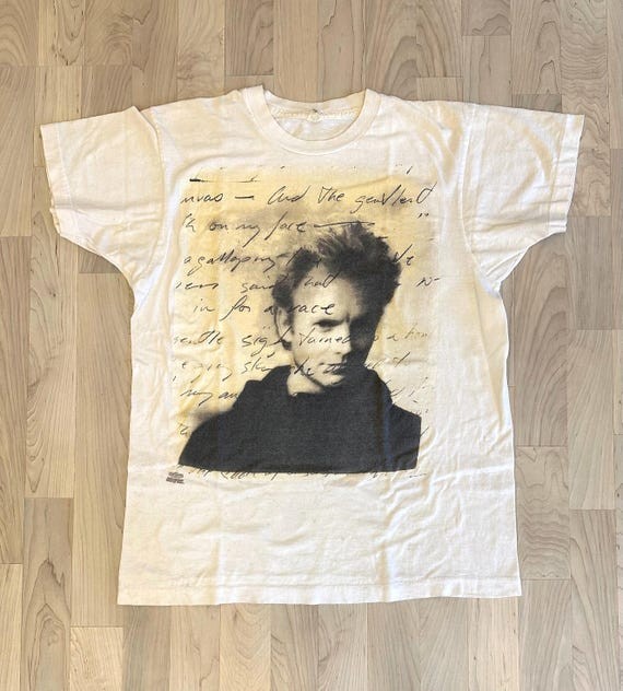 RARE Vtg Sting 1991 Concert T-Shirt double sided white cotton reprint PA10757