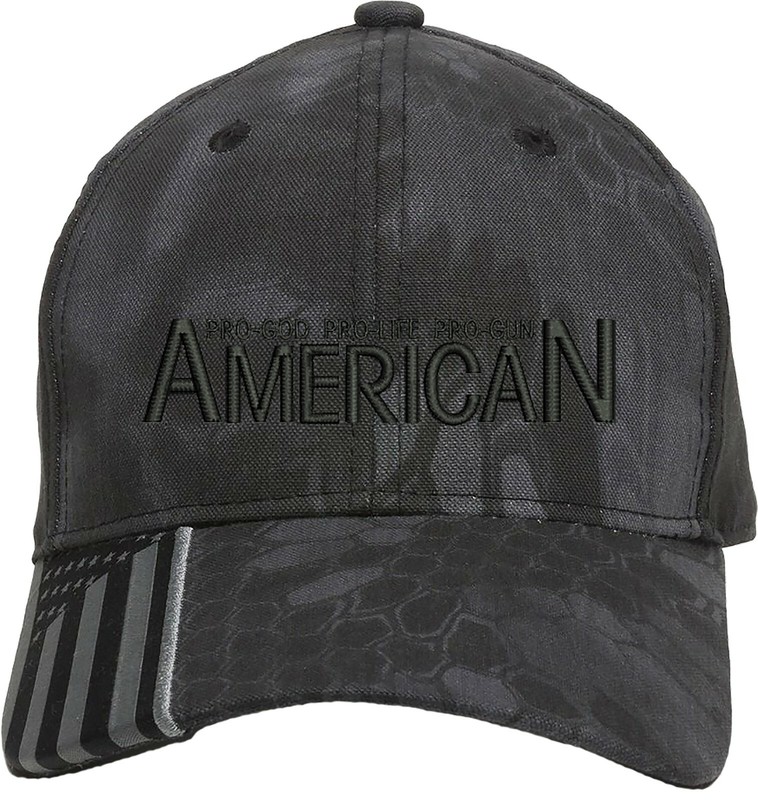 ProGod ProLife ProGun 1Col Embroidered Structured Adjustable US Flag on bill Hat gallery