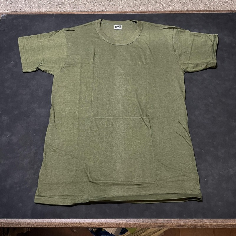 Vintage 1950s Stedman Shirt 60s Deadstock Large OG Army Green Combed Cotton USA