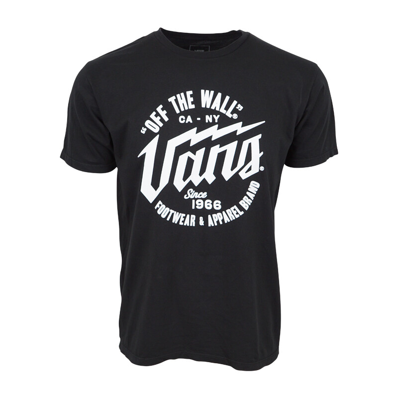 VANS MENS BOLT BLACK SS PREMIUM T SHIRT NEW