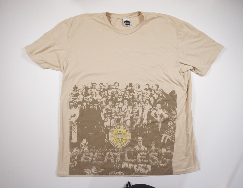 Vintage The Beatles Shirt Mens XLarge SGT Peppers Lonely Hearts Rock Band Tee