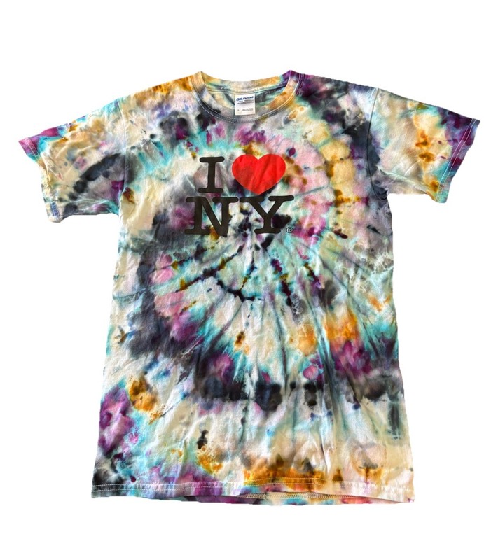 I Love NY Tie Dye Tee – Gildan – Small