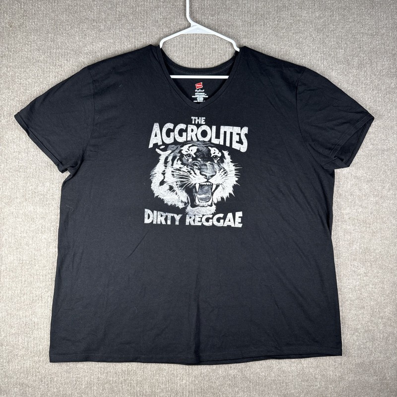 The Aggrolites Dirty Reggae Band Tee Hanes Tagless 2XL Black RN15763 CA00153