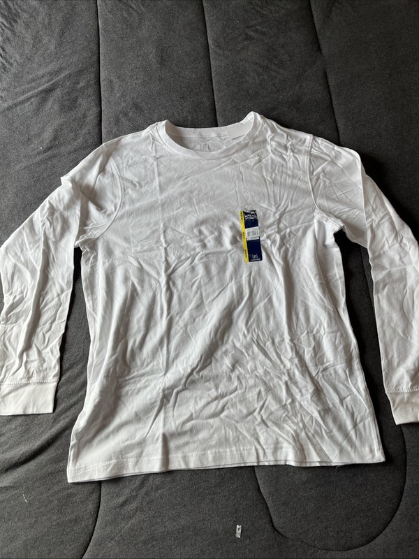 Men’s George Cotton Comfort Long Sleeve Tee, Size Large