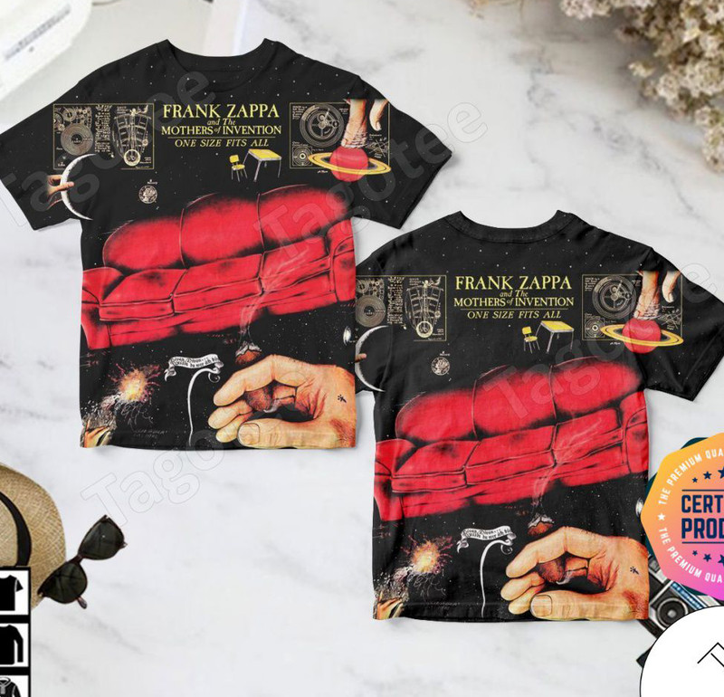 Frank Zappa One Size Fits All Album T-shirt S to 5 XL GG118 FREE SHIPPING