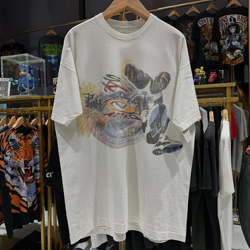 90s Shaq Attaq Aged T-Shirt White M