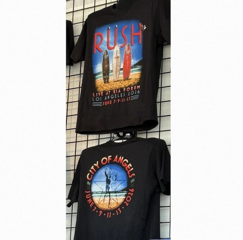 Hot!! RUSH Fifty Something Tour 2026 Los Angeles Forum June 7 T-Shirt Size S-5XL