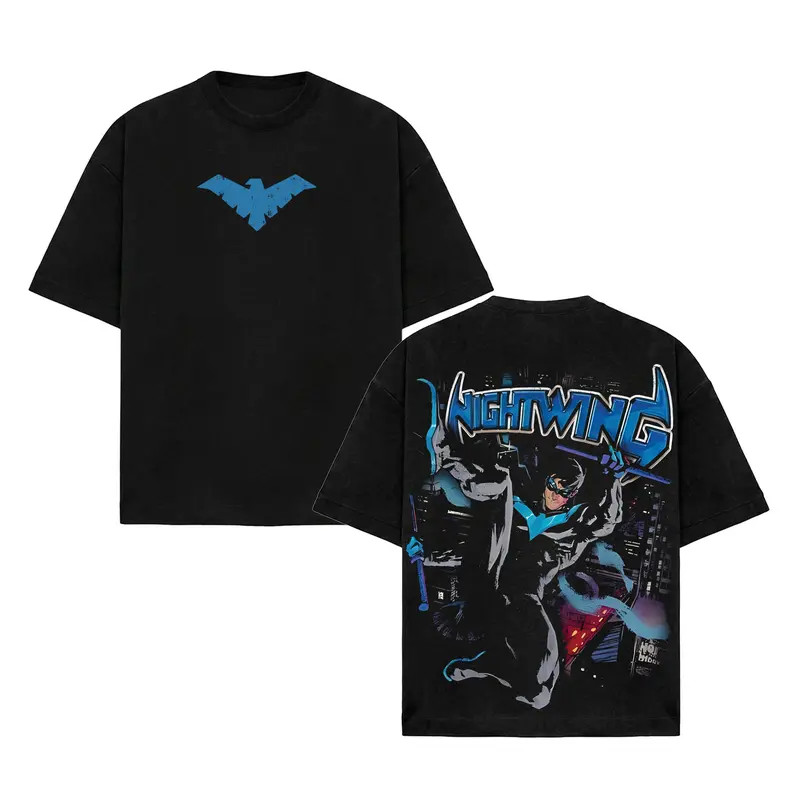 Nightwing High-Quality 100% Cotton T-Shirt, Dick Grayson Graphic Shirt, Robin Co