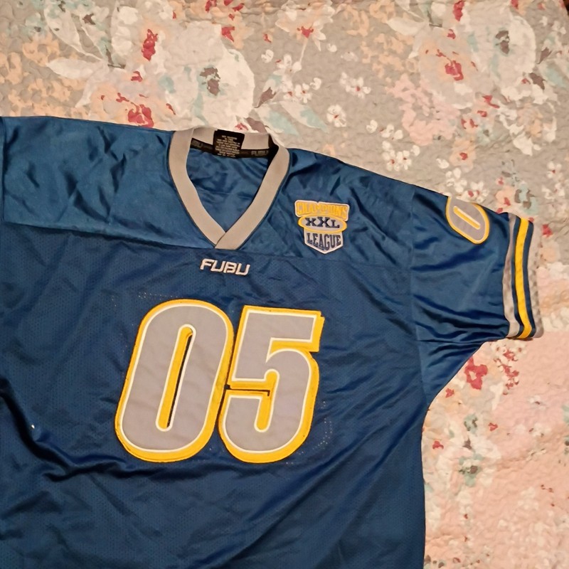 FUBU Men's XXL Blue Mesh Polyester Sport Series Collection T-Shirt gallery