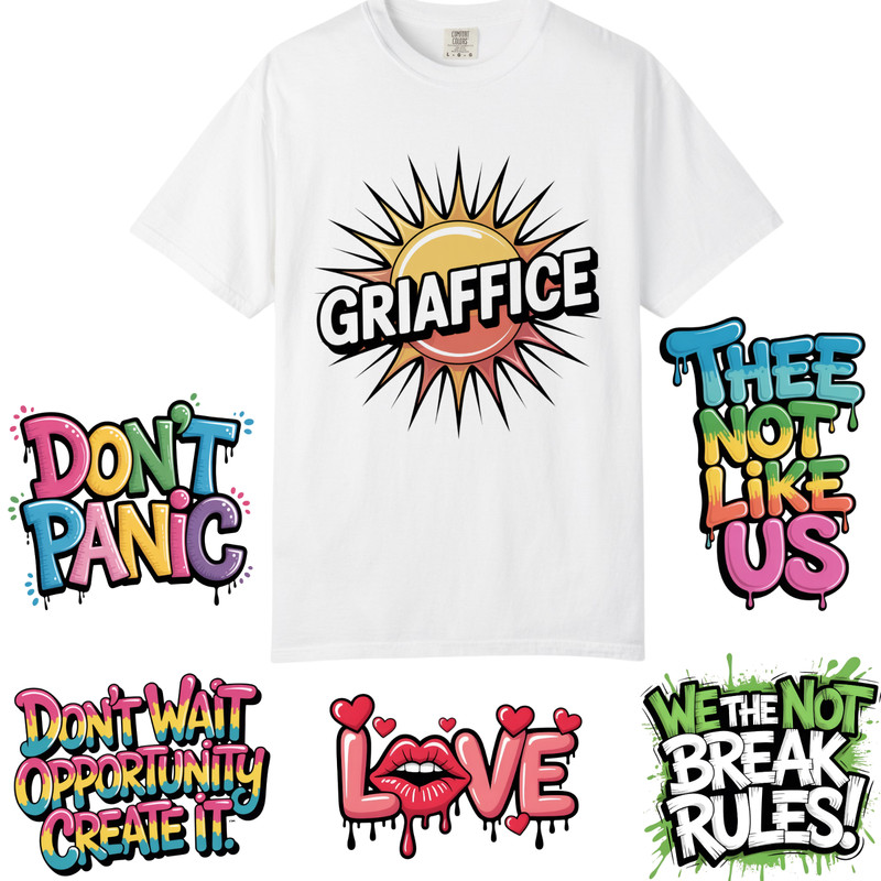 Graffiti Street Art Shirt Designs, Comfort Colors T Shirt, Unisex Streetwear Tee gallery