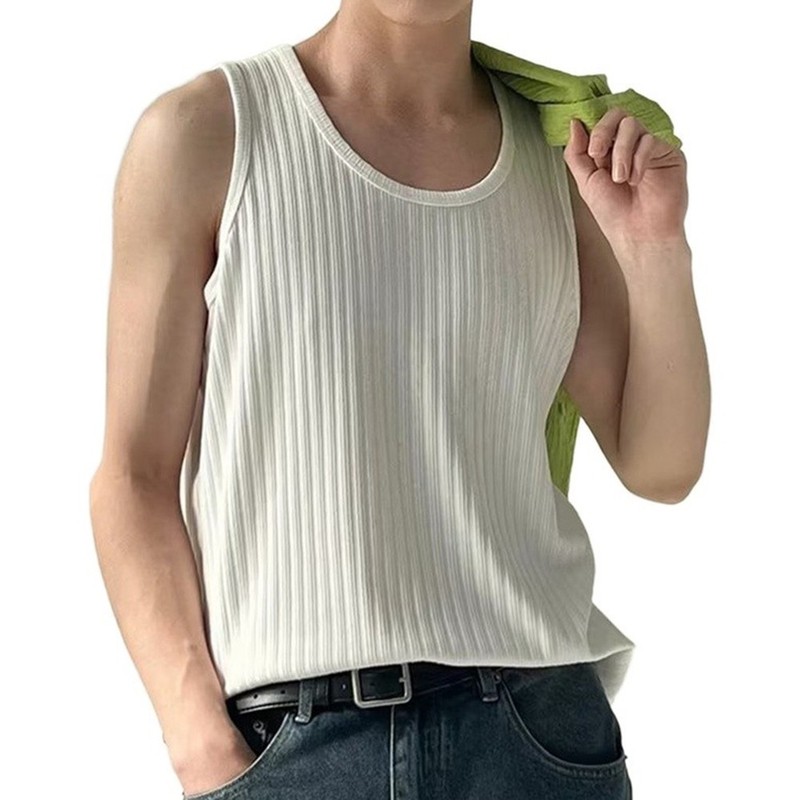 Men's Sleeveless Tank Top Quick Dry Casual Vest for Daily Fitness Wear gallery