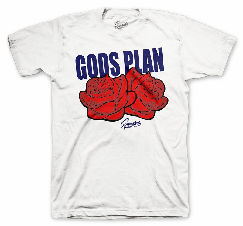 Shirt Match Foamposite Blue Void Foam Shoes Tee – Gods Plan Tee