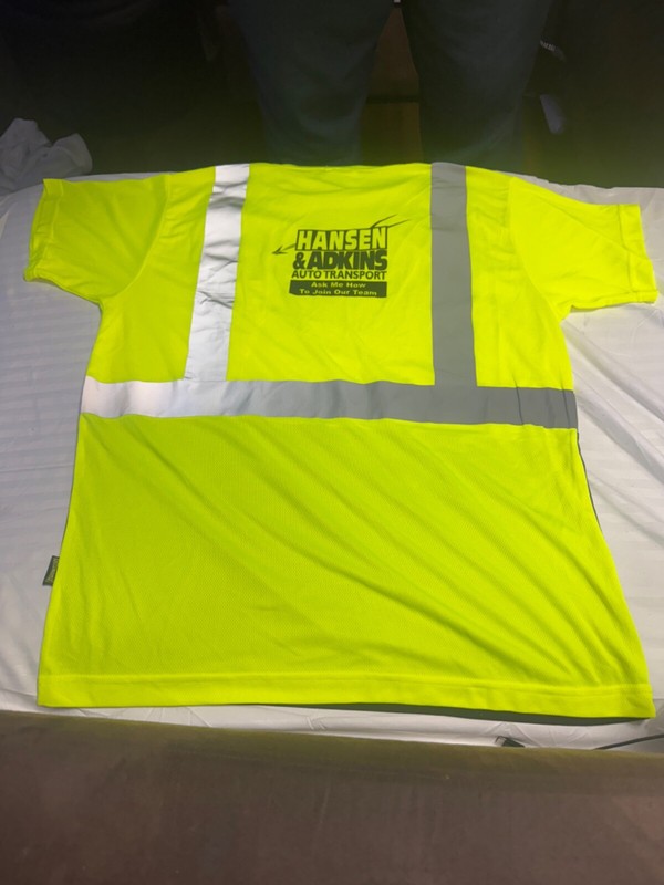 CLASS 2 HIGH VISIBILITY REFLECTIVE TYPE R ROAD WORK CONSTRUCTION SAFETY T-SHIRT gallery