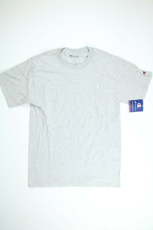 Mens Athletic Wear Champion Oxford Gray Jersey T Shirt NEW! NWT