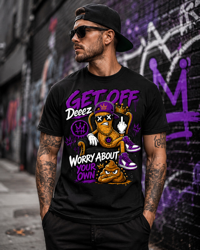 Pro Club Shakawear Streetwear Get Off Deez Tee Shirt Sneaker T
