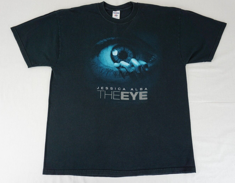 2008 Y2K The Eye movie promo shirt Jessica Alba tagged XL horror-thriller film