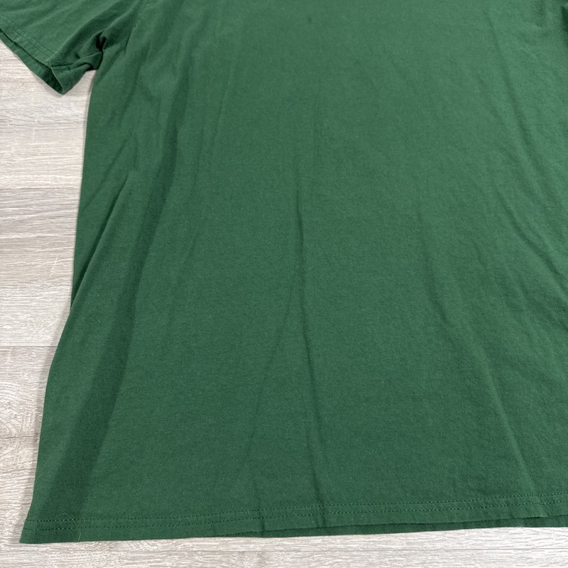 Green Blank Shirt Men’s Cotton Plain Tee Crew Neck Casual Basic Top Size XL gallery