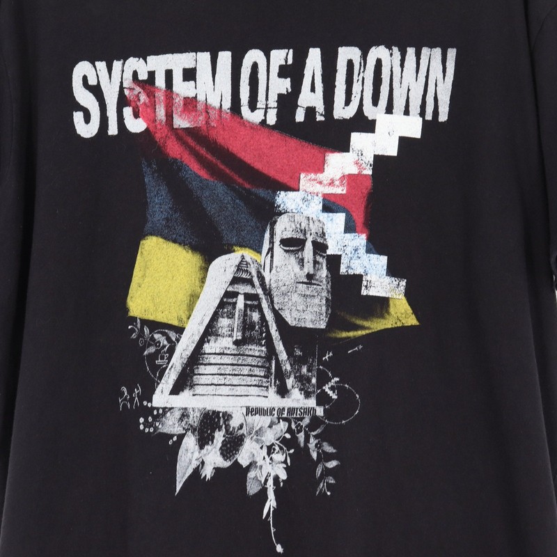System Of A Down Protect The Land Graphic Men's Size XL Black Band Tour T-Shirt gallery