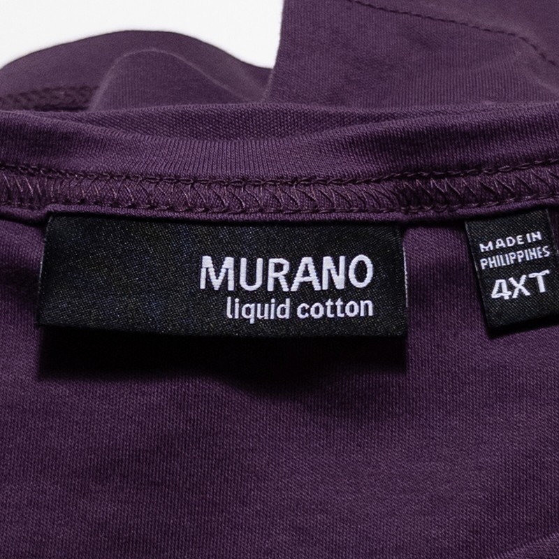 Murano T Shirt Men 4XT Dark Purple Liquid Cotton Long Sleeve Casual Soft Comfort gallery