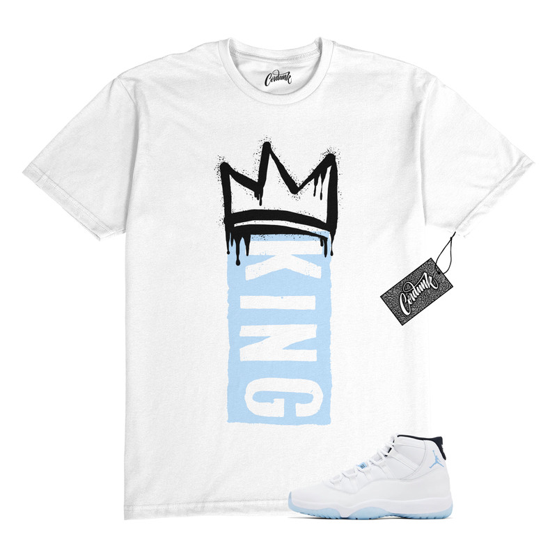 11 Legend Blue 2024 Black White T Shirt to Match K1 Jordan