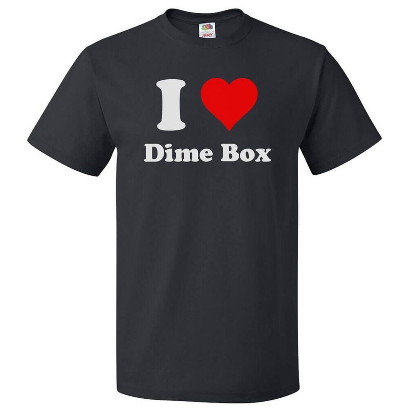 I Heart Dime Box T-shirt – I Love Dime Box Tee