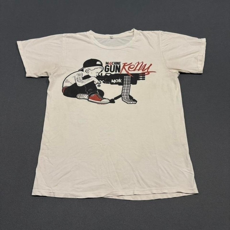 Machine Gun Kelly MGK 2012 Lace Up Tour T-shirt Original Men’s Medium White