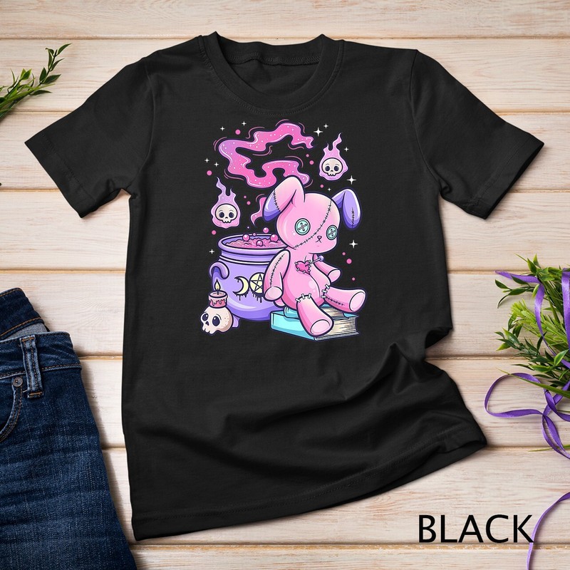 Kawaii Pastel Goth Cute Creepy Witchy Bear T-Shirt Unisex T-shirt