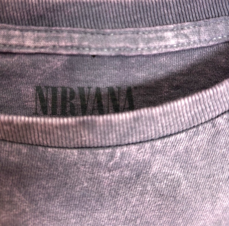 Nirvana Band Tee Purple In Utero Angel Grunge 90s Band T-Shirt Small gallery