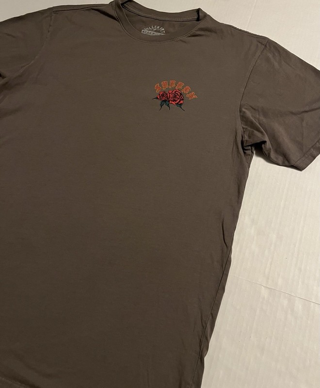 Sullen Art Collective Premium Rose Skull T-Shirt LARGE Tattoo Streetwear Beach gallery