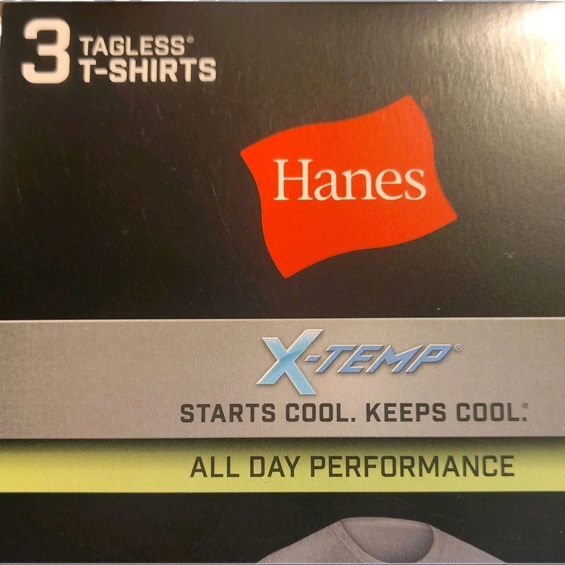 Hanes X-Temp 3XL Gray Mesh Tagless Quick Dry Stretch Crew Neck Tee 3-Pack gallery