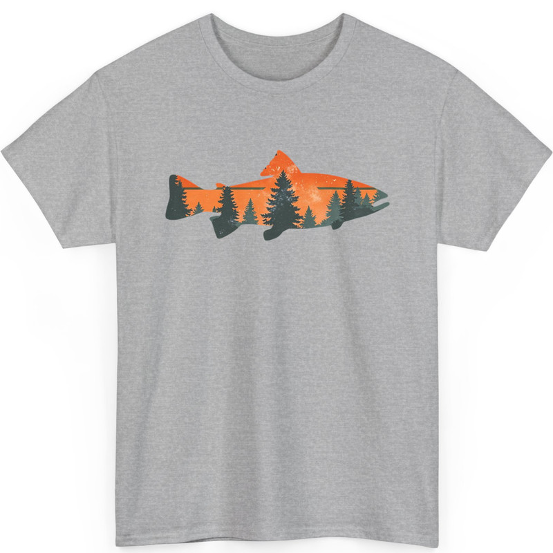 Trout Fly Fishing Outdoor Forest Nature Wildlife Fisherman T-Shirt gallery
