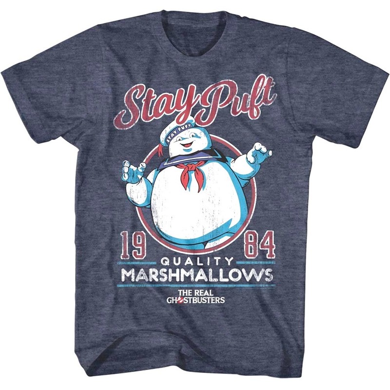 Ghostbusters Stay Puft Marshmallow Man 1984 Men’s T Shirt Ghost Cartoon TV Show