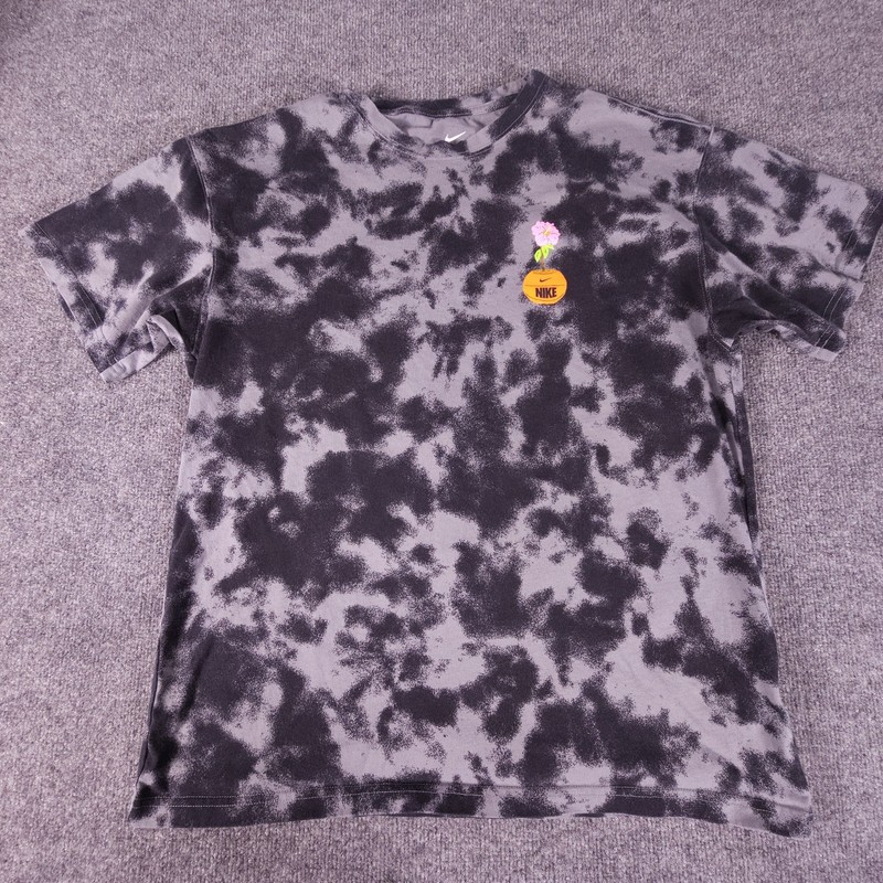 Nike Black/Gray Tie Dye Just Do It Logo Max90 Basketball Mens Sz Large