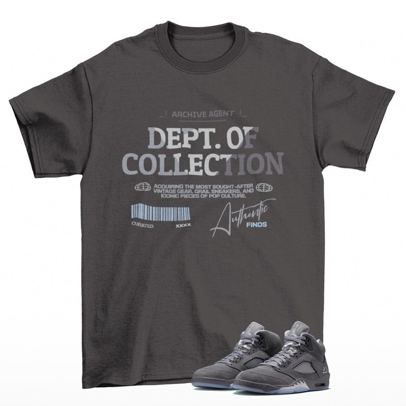 Archive Sneaker Shirt Grey to Match Jordan 5 Wolf Grey DD0587-002