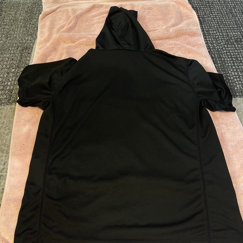 Neleus Black Hooded Short Sleeve Shirts Men’s Size L gallery