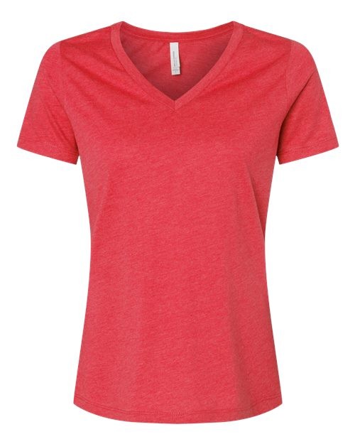 BELLA + CANVAS Women's Relaxed Heather CVC V-Neck Tee - 6405CVC gallery