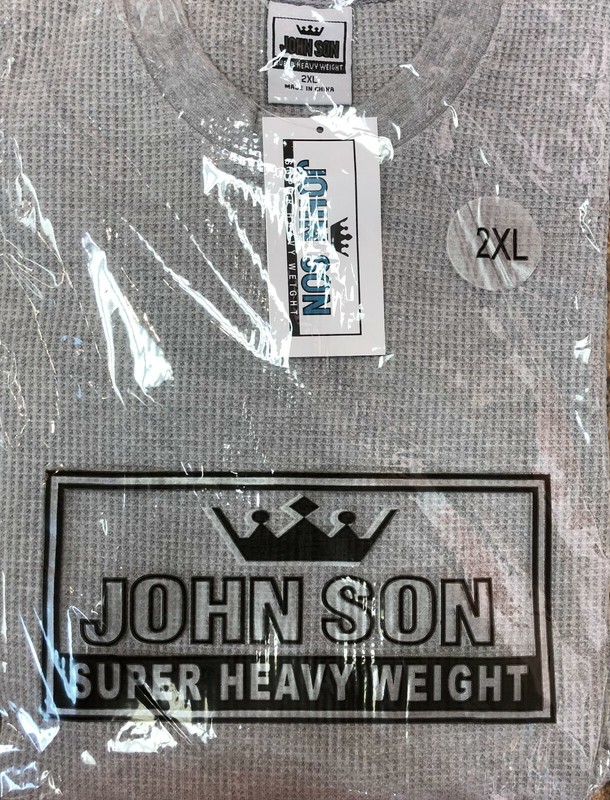 Plain Thermal T-shirts Round Neck [ JOHN SON ] Super Heavy Weight [S~5XL] Single gallery