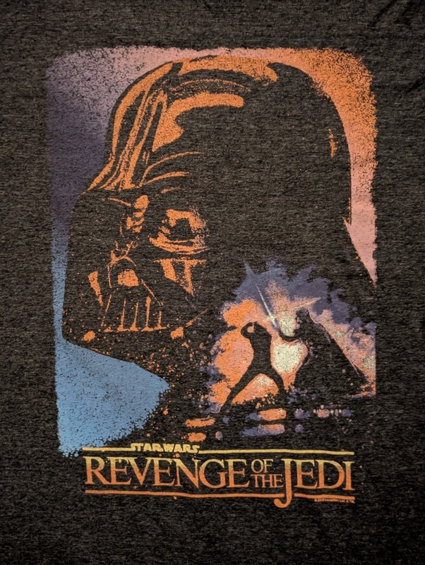 Retro Old Navy Collectibilities Star Wars Revenge Of The Jedi LGE Grey T-shirt gallery