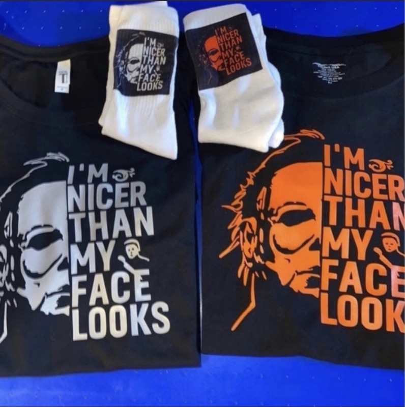 Michael myers Halloween , Socks And Complimentary Matching Mask