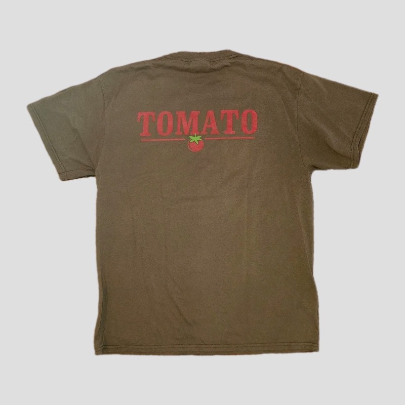 Brown Vermont Hydroponics Tomato USA T-Shirt – 50/50 Fabric – Sz Large
