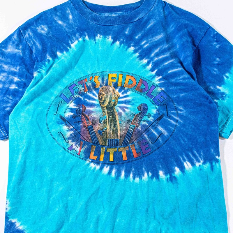 Vintage Bluegrass Festival Shirt Medium Tie Dye Lets Fiddle A Little 2001 Y2K gallery