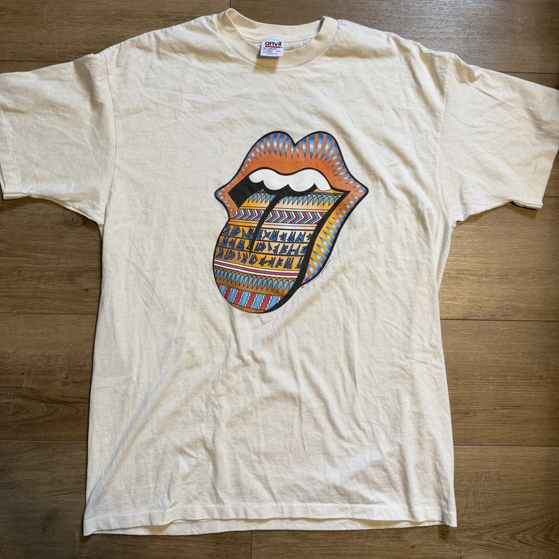 Vintage 90s Rolling Stones Bridges To Babylon Tour Shirt Size XL Band Tee USA