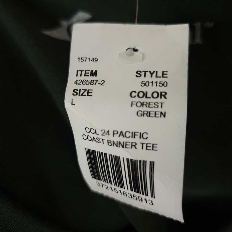 Pacific Coast Cruising T Shirt Mens Size Large Green Carnival Cruises gallery