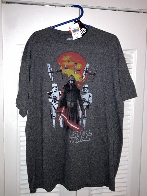 STAR WARS KYLO REN Mens XXL Charcoal Heather FIFTH SUN Graphic T-Shirt NWT